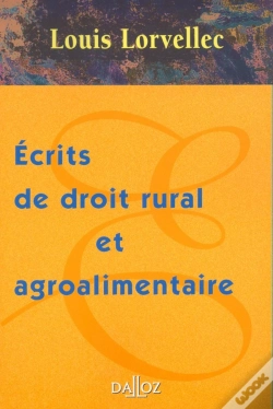 Capa do artigo Écrits De Droit Rural Et Agroalimentaire