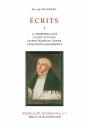 Écrits T.1 ; La Pierre Brillante, Les Sept Clôtures, Les Sept Decrés De L'Amour, Livre Des Éclaircissements - Preview