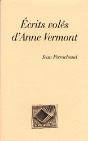 Écrits Volés D'Anne Vermont - Preview