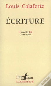 Capa do artigo Ecriture ; Carnets Ix ; 1985-1986