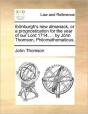 Edinburgh'S New Almanack, Or A Prognosti - Preview