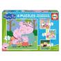 EDUCA - Puzzle Maleta Progressivos Peppa Pig 6-9-12-16  20325 - Preview