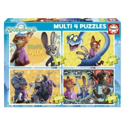 Capa do artigo EDUCA - Puzzle Multi 4in1 50-80-100-150 Zootopia 2 20464