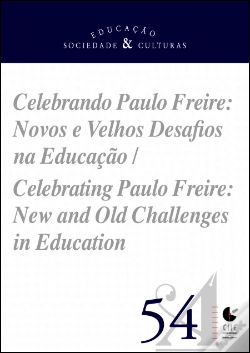 Capa do artigo Educação Sociedade & Culturas N.º 54