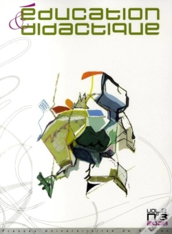 Capa do artigo Éducation & Didactique : Éducation & Didactique, Volume 2, N° 3/2008