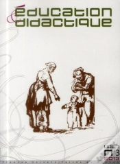 Capa do artigo Éducation & Didactique : Éducation & Didactique, Volume 7, N° 3/2013