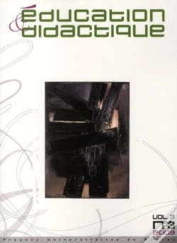 Capa do artigo Éducation & Didactique Tome 3 : Éducation & Didactique, Volume 3, N° 3/2009