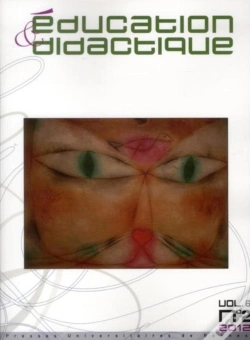 Capa do artigo Education Et Didactique 6 2