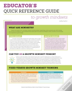 Capa do artigo Educator'S Quick Reference Guide To Growth Mindsets