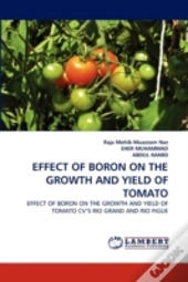 Effect Of Boron On The Growth And Yield Of Tomato