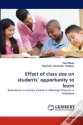 Effect Of Class Size On Students' Opportunity To Learn