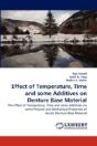 Effect Of Temperature, Time And Some Additives On Denture Base Material - Preview