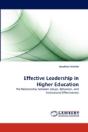 Effective Leadership In Higher Education - Preview
