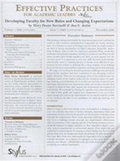 Effective Practices For Academic Leaders, Volume 1 Issue 11