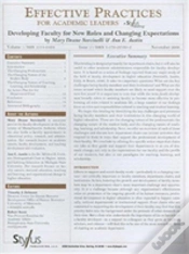 Capa do artigo Effective Practices For Academic Leaders, Volume 1 Issue 11