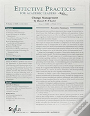 Effective Practices For Academic Leaders, Volume 1 Issue 8