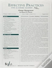 Effective Practices For Academic Leaders, Volume 1 Issue 8