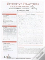 Capa do artigo Effective Practices For Academic Leaders, Volume 2 Issue 12