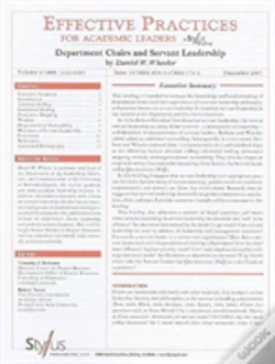 Capa do artigo Effective Practices For Academic Leaders, Volume 2 Issue 12