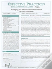 Effective Practices For Academic Leaders, Volume 2 Issue 8