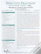 Capa do artigo Effective Practices For Academic Leaders, Volume 2 Issue 8
