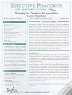 Capa do artigo Effective Practices For Academic Leaders, Volume 2 Issue 8