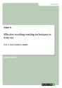 Effective Teaching Reading Techniques In Form Six - Preview