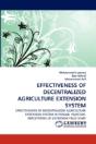 Effectiveness Of Decentralized Agriculture Extension System - Preview