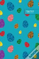 Egg Hunt Lifestyle Journal, Blank Write-In Notebook, Dotted Lines, Wide Ruled, Size (A5) 6 X 9 In (Royal Blue)