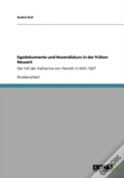 Capa do artigo Egodokumente Und Hexendiskurs In Der Frahen Neuzeit
