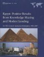 Egypt - Positive Results From Knowledge Sharing And Modest Lending - Preview