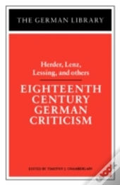 Eighteenth Century German Criticism