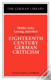 Capa do artigo Eighteenth Century German Criticism