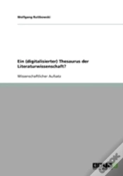 Capa do artigo Ein (Digitalisierter) Thesaurus Der Literaturwissenschaft?