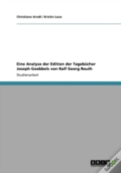 Capa do artigo Eine Analyse Der Edition Der Tagebucher Joseph Goebbels Von Ralf Georg Reuth