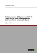 Einfuhrung Eines Qm-Systems Nach Iso Ts 16949