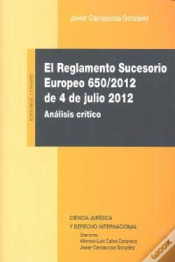 Capa do artigo El Reglamento Sucesorio Europeo 650-2012, De 4 De Julio