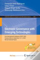 Electronic Governance With Emerging Technologies