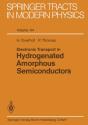 Electronic Transport In Hydrogenated Amorphous Semiconductors - Preview