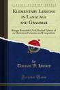 Elementary Lessons In Language And Grammar - Preview