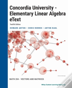 Capa do artigo Elementary Linear Algebra, 12e For Concordia University