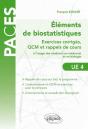 Éléments De Biostatistiques ; Exercices Corrigés, Qcm Et Rappels De Cours À L'Usage Des Étudiants En Médecine Et En Biologie - Preview