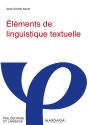 Éléments De Linguistique Textuelle - Preview