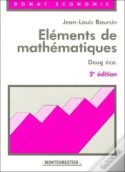 Capa do artigo Éléments De Mathématiques T.1 ; Deug Éco (2e Édition)