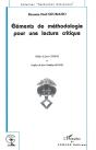 Elements De Methodologie Pour Une Lecture Critique - Preview