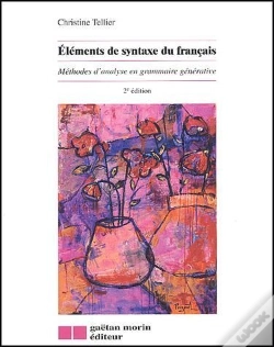Capa do artigo Elements De Syntaxe Du Francais ; Methodes D'Analyse En Grammaire Generative