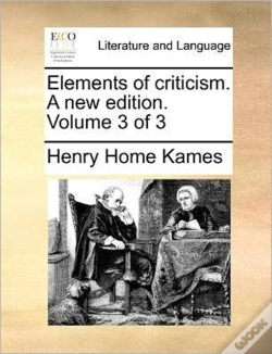 Capa do artigo Elements Of Criticism. A New Edition. Vo