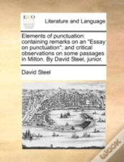 Capa do artigo Elements Of Punctuation: Containing Rema
