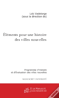 Capa do artigo Eléments Pour Une Histoire Des Villes Nouvelles