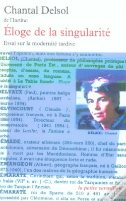 Capa do artigo Éloge De La Singularité ; Essai Sur La Modernité Tardive